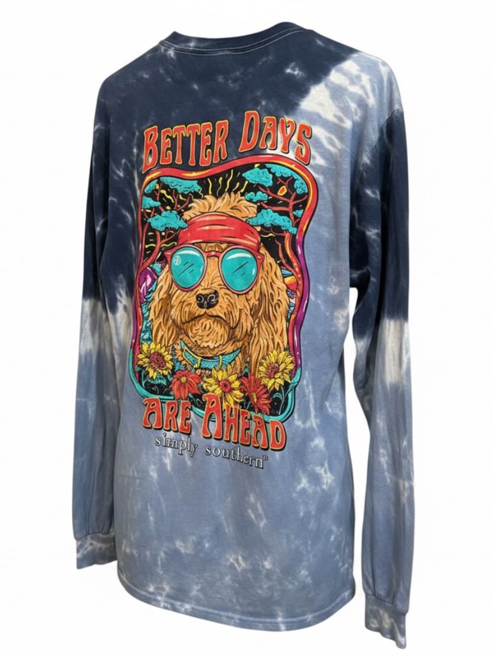 Simply Southern Tie-Dye with Peace Logo Better Days Are Ahead